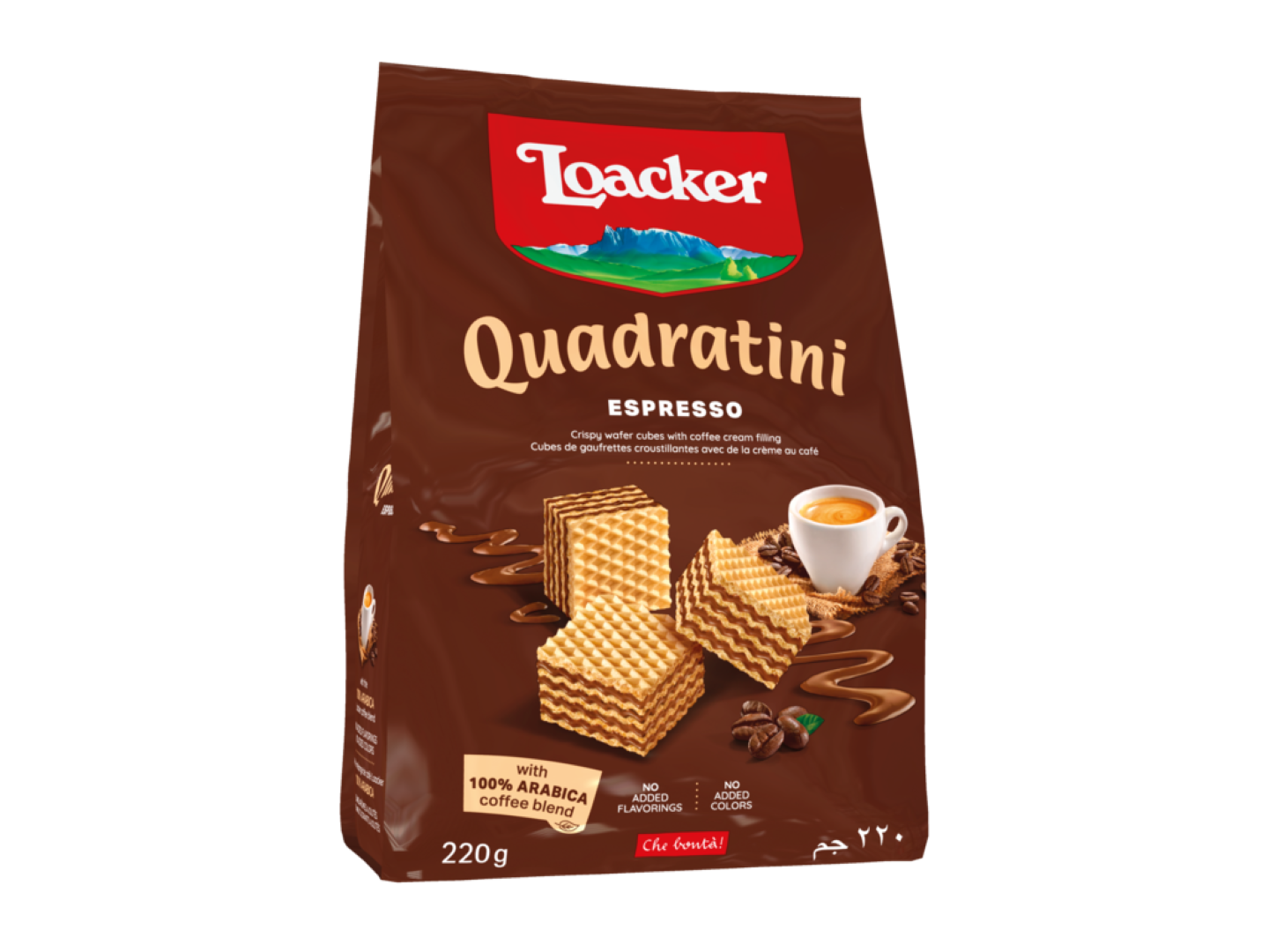 LOACKER QUADRATINI ESPRESSO 110G